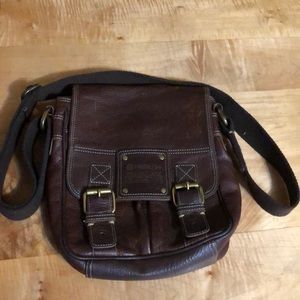 Fossil brown messenger bag